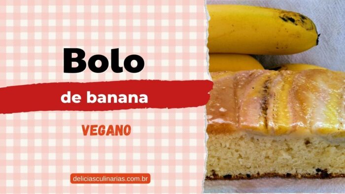 bolo de banana vegano
