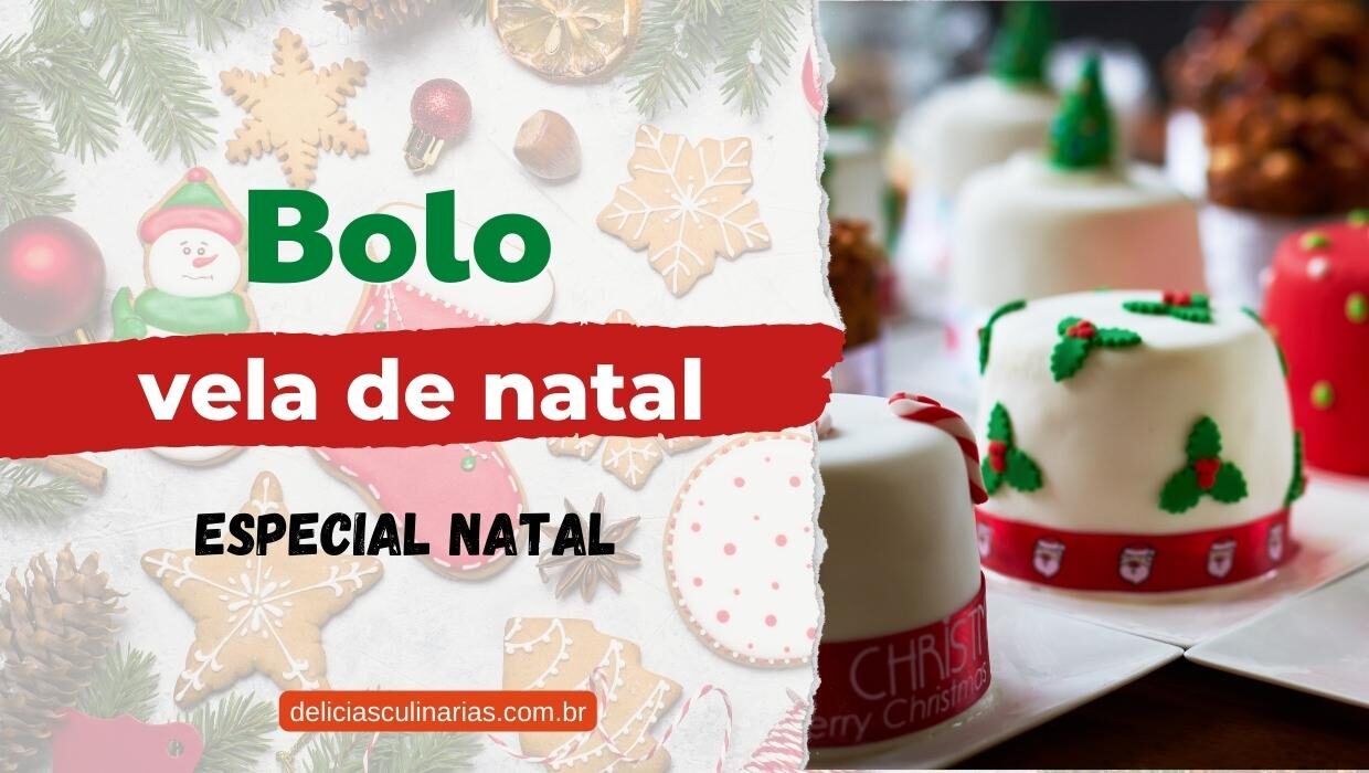 Bolo vela de natal - decorativa e comestível - Delícias Culinárias