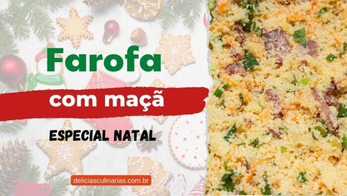 receita de farofa de natal com maçã
