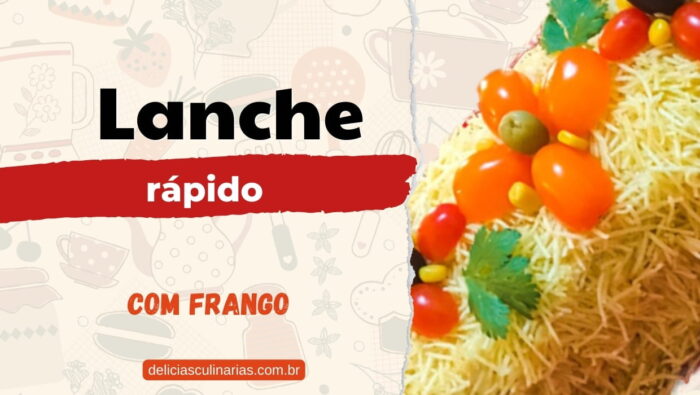 Lanche rápido de frango