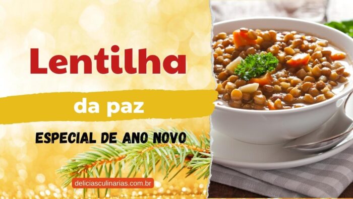 receita de lentilha da paz ano novo