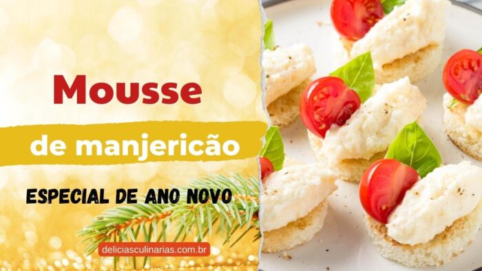 receita de mousse de manjericão reveillon