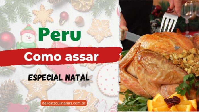 como assar o peru de natal