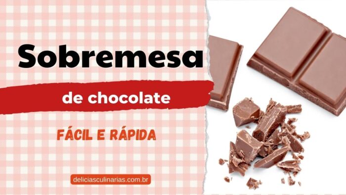 sobremesa de chocolate fácil e rápida