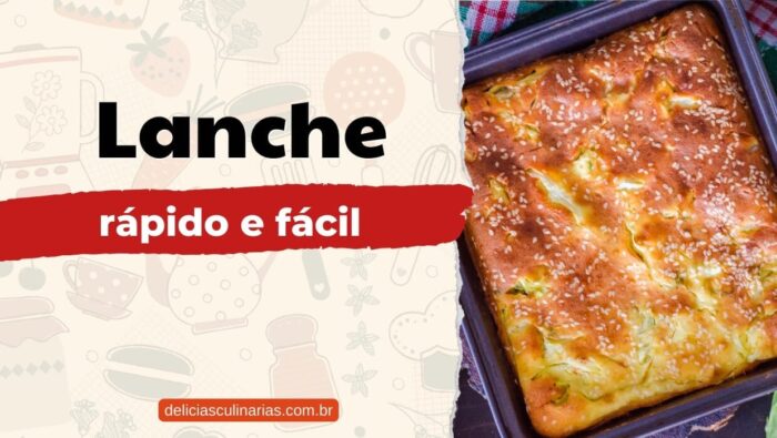 Receita de lanche rápido