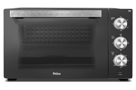 Forno Elétrico Philco 50l Cinza Espelhado Full Glass PFE50PE 127V