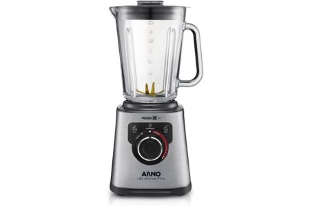 Liquidificador Arno Ultraforce Pro 1100W LN93, com App de Receitas, 6 Lâminas Powelix Life, Jarra de Vidro 2L, Resistente a Choque Térmico e Corpo Inox, Tecnologia Limpa Fácil, 110V
