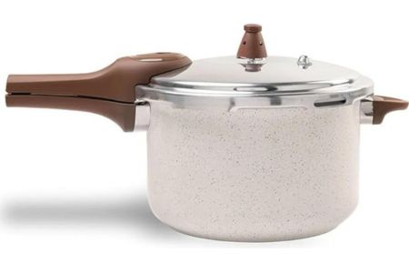 Panela de Pressão Pressure 6,8L Ceramic Life Antiaderente com Fundo de Indução Brinox - Vanilla