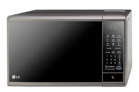 Micro-ondas 30 Litros LG MS3095LR com Revestimento Limpa Fácil e Tecnologia I Wave Prata Nobre 110V