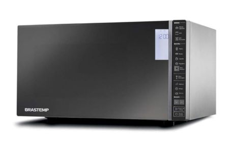 Micro-ondas Brastemp 32 Litros cor inox espelhado com Grill e Painel Integrado - BMG45AR