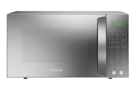 Micro-ondas Consul 32 Litros cor cinza espelhado com Menu Fácil - CMS46AR 110V
